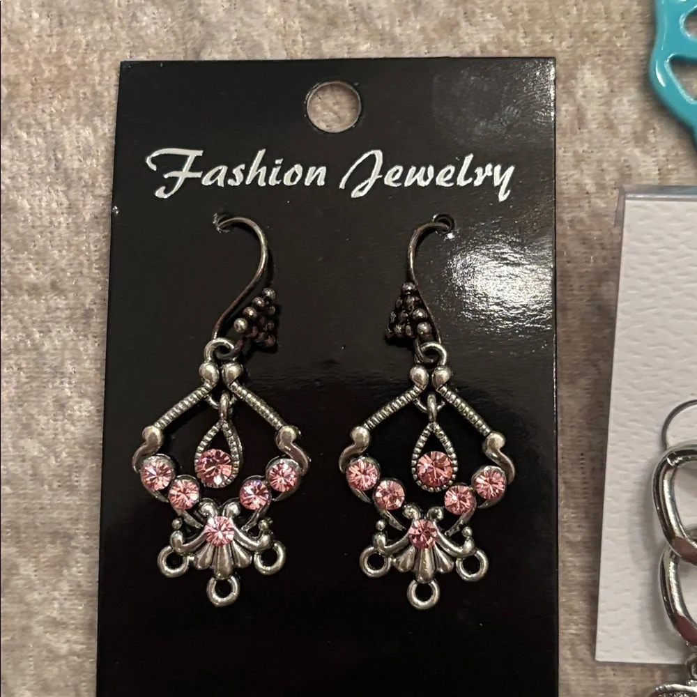 Brand New 12 Pairs of Earrings Drop Stud Tassel Beaded Shell Rhinestone Metal
